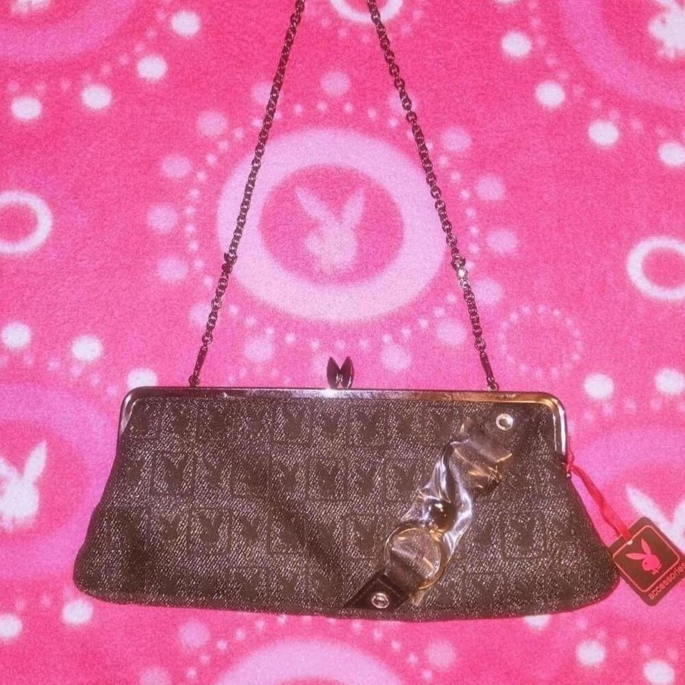 Playboy Bunny Monogram Clutch/ Purse